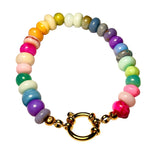 Bracelet "LIFE IN COLOR" en pierres opale doré or fin