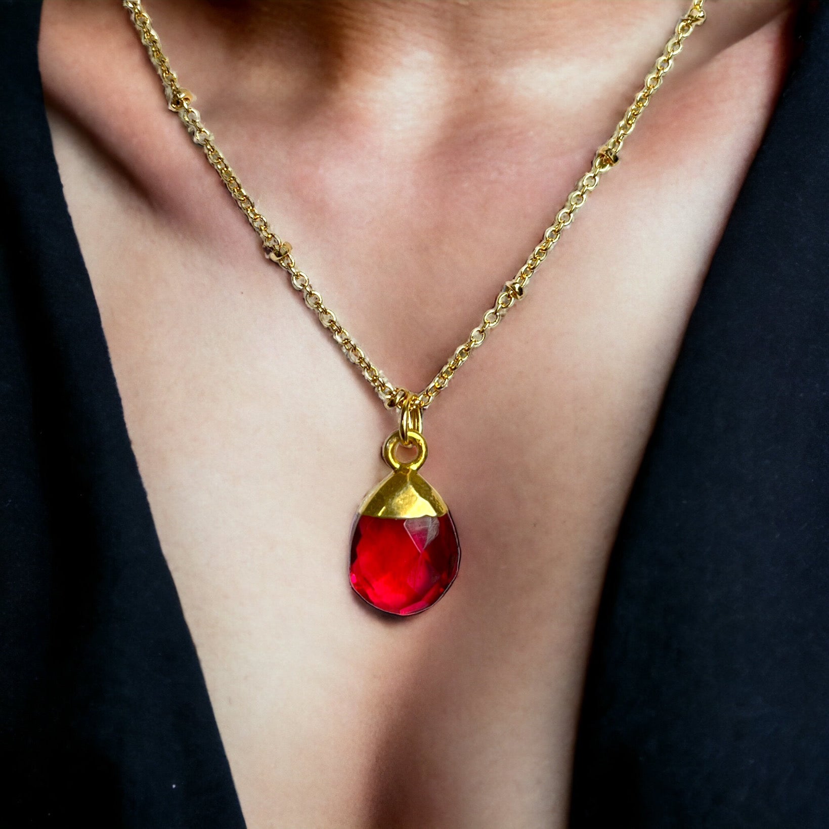 pendentif femme cadeau pierre tourmaline rose tourmalyn bijoux